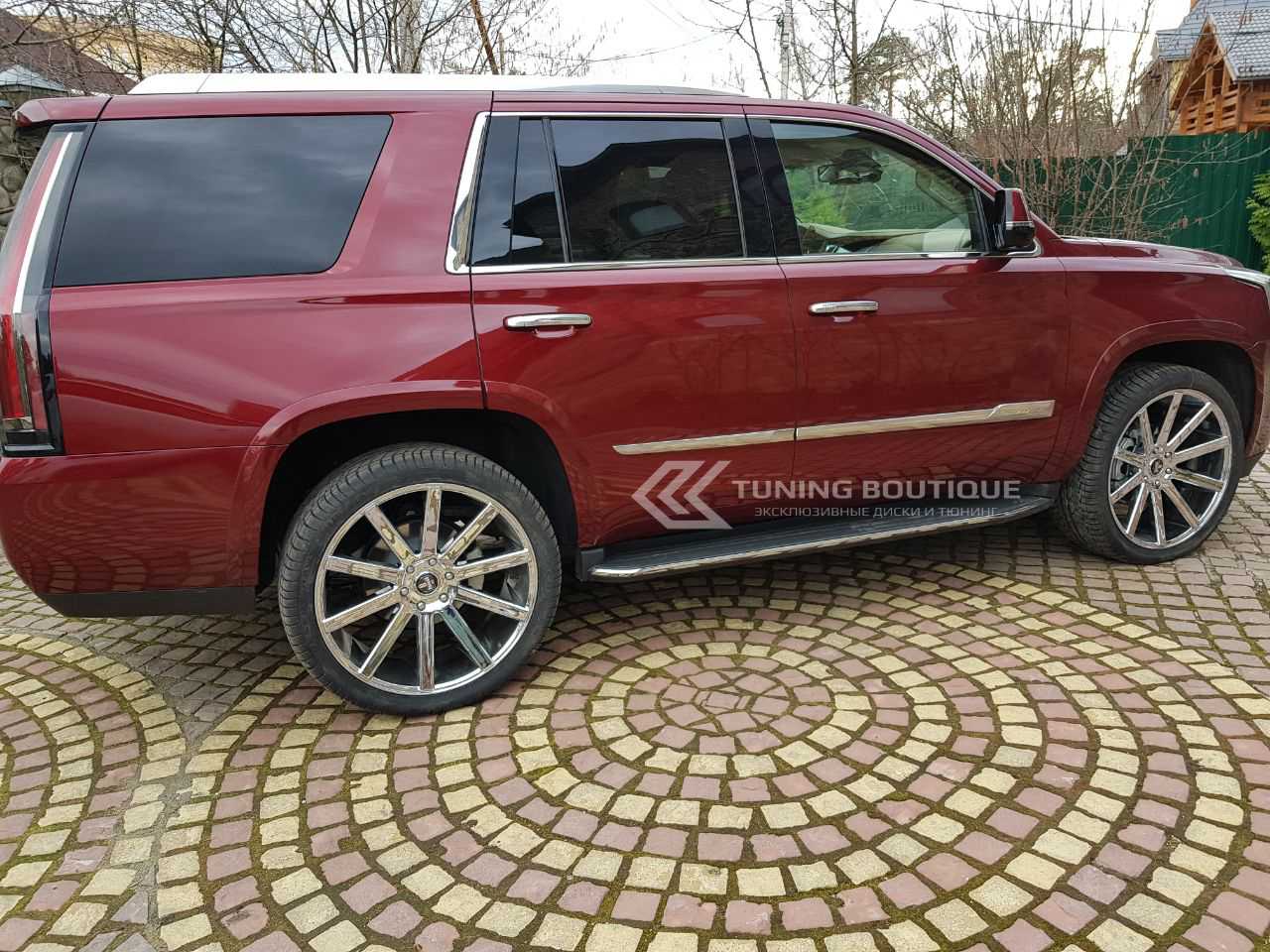 Cadillac Escalade и 24" диски DUB Shot Calla фото 1